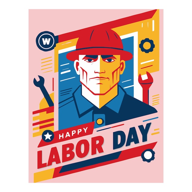 labor day vector poster