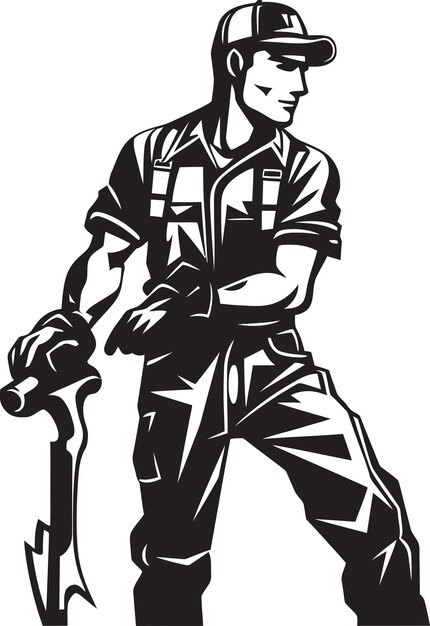 Labor Legacy Symbolic Labor Icon Graphics Tradesman Tribute Iconic Worker Symbol