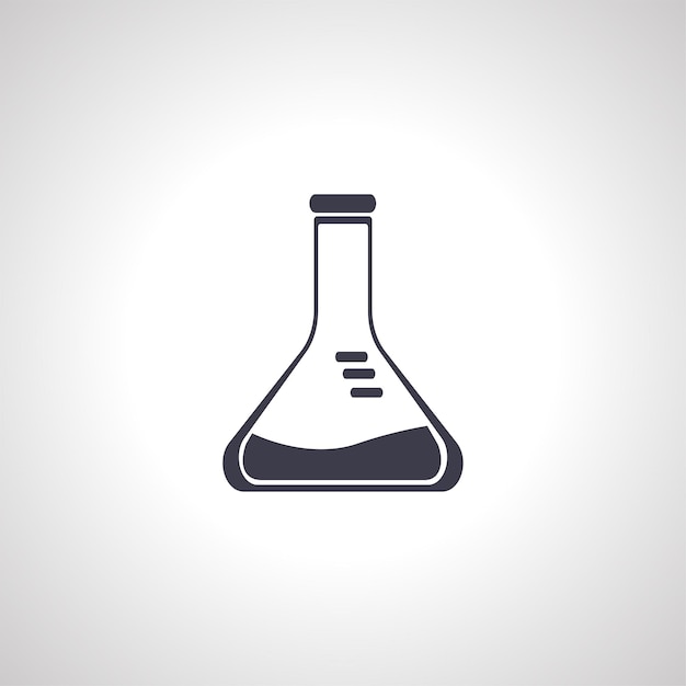 Laboratory flask icon beaker icon