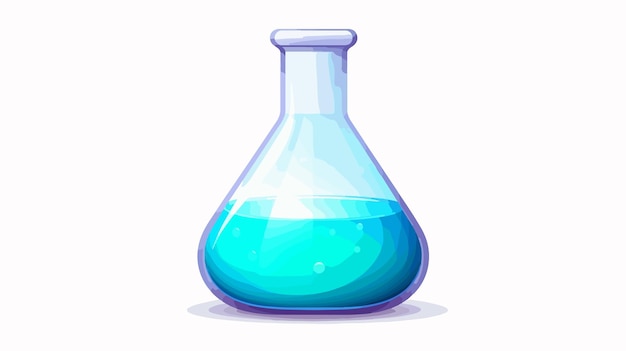 Vector laboratory flask icon vector illustration