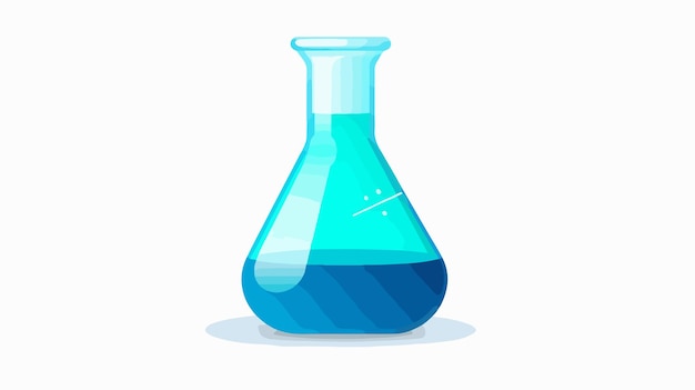 Vector laboratory flask icon vector illustration