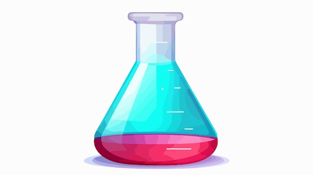 Vector laboratory flask icon vector illustration