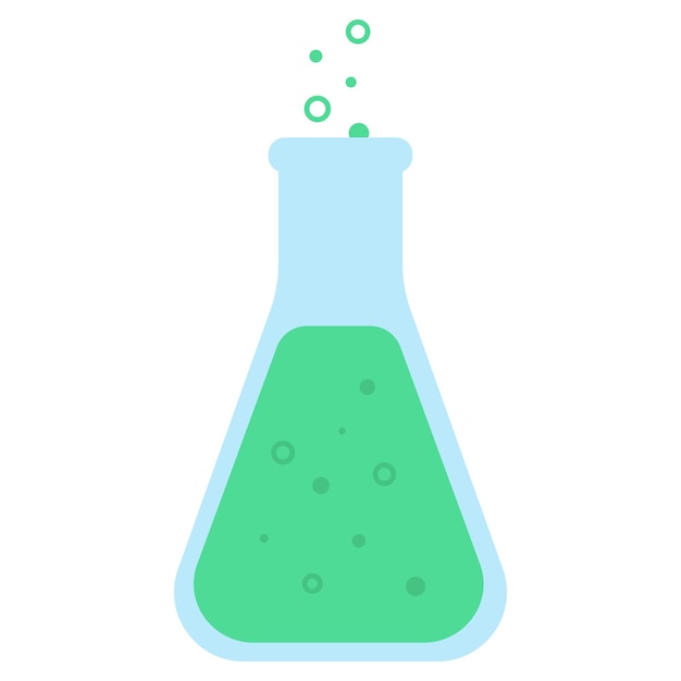 Laboratory flask icon Vector illustration