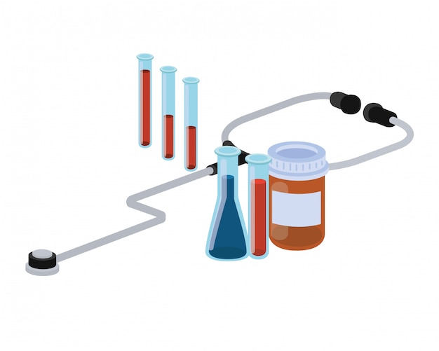 Laboratory instruments with medicines isolated