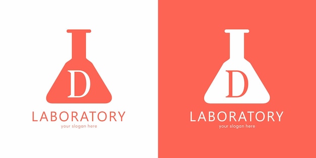 Laboratory Logo Design with Letter D