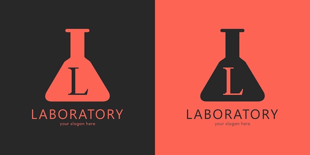 Laboratory Logo Design with Letter L