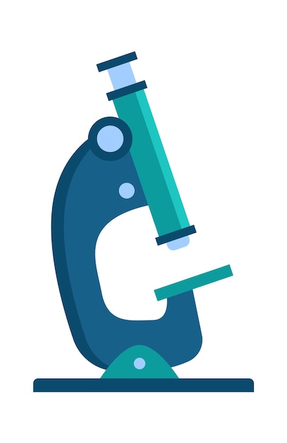 Laboratory microscope Chemistry icon Vector illustration