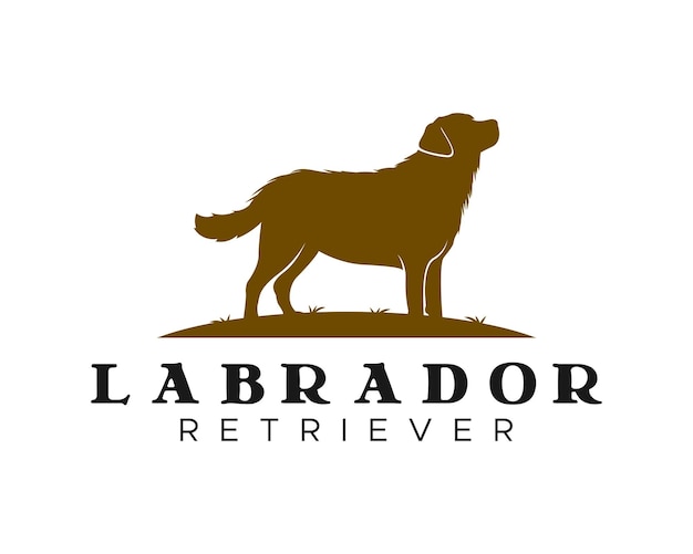 Labrador retriever logo Vector illustration