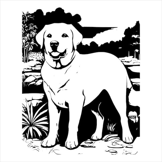 Labrador Retrievers vector