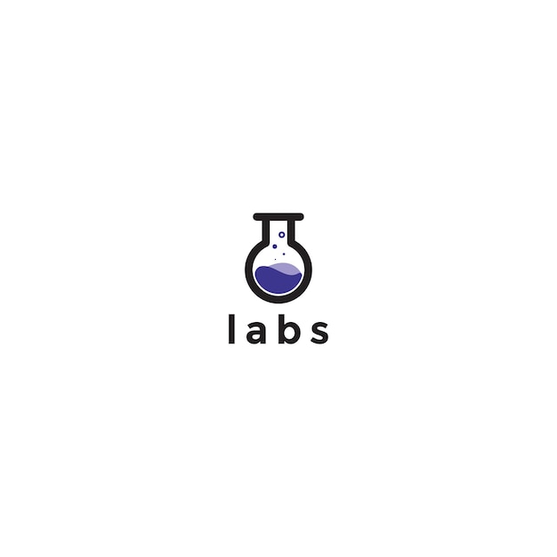 Labs logo icon design template premium vector