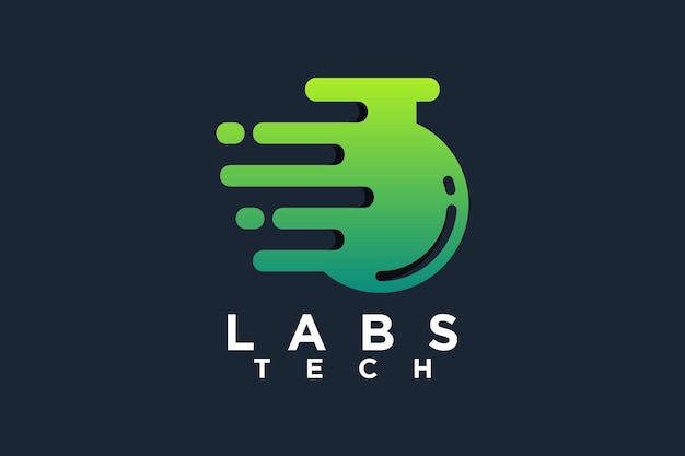 Labs tech logo design unique with modern style