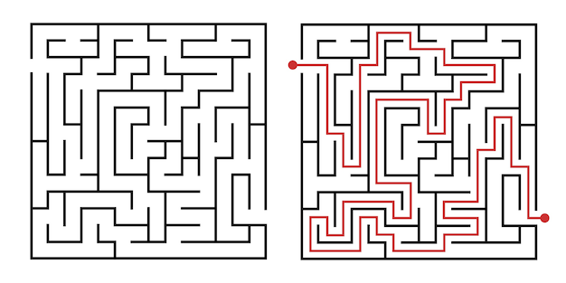 Labyrinth game way.