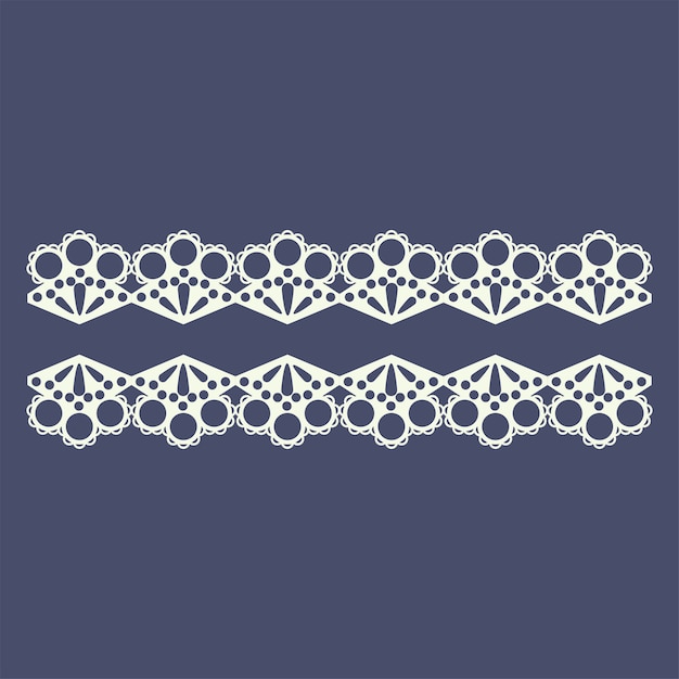 Vector lace border pattern for boutique fashion