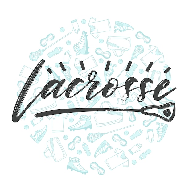 Lacrosse lettering logo 