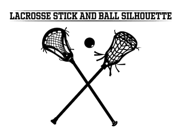 Vector lacrosse stick and ball silhouette lacrosse silhouettes lacrosse stick silhouettes lacrosse stick