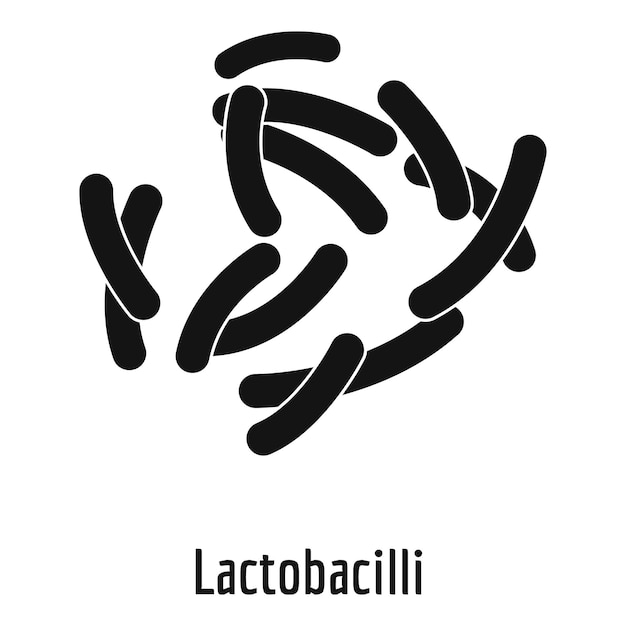 Lactobacilli icon Simple illustration of lactobacilli vector icon for web