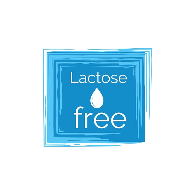 Lactose free icon Badge product with no lactose