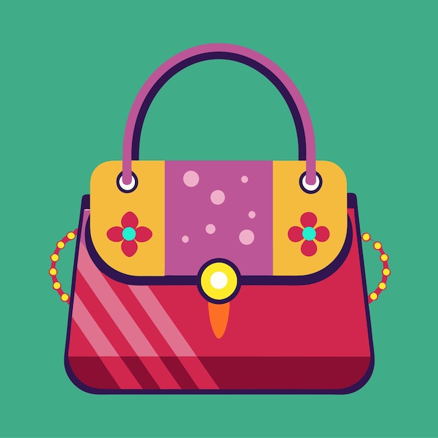 Vector ladies bag vector art illustration design