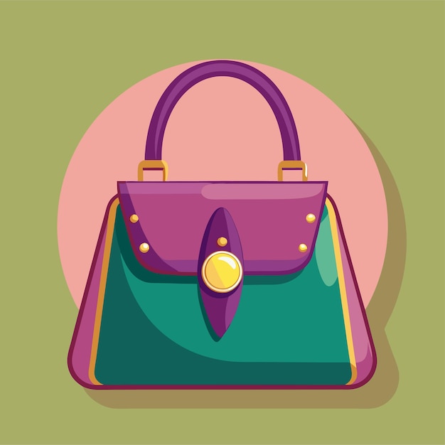 Vector ladies bag vector art illustration design