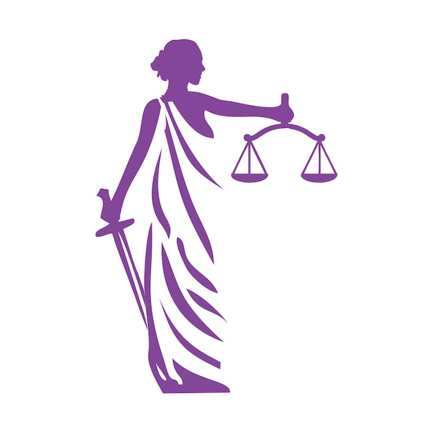 lady justice for woman lawyer logo