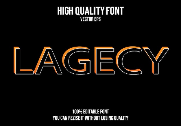 Lagexy Editable text Effect