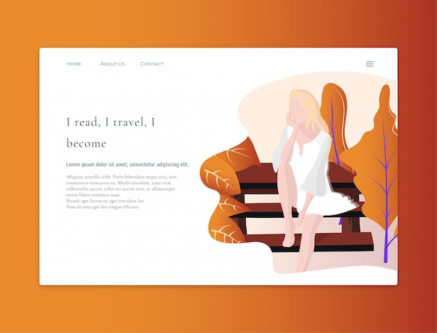 Landing page beach nature