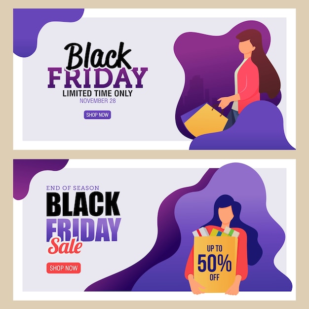 Landing Page Black Friday Sale Banner