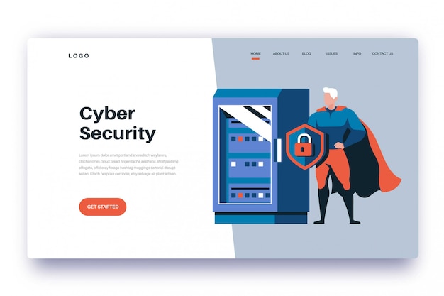 Landing Page Cyber Security