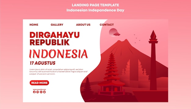 landing page Indonesia Independence day