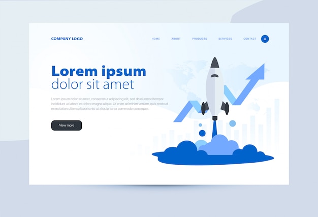 landing page template business