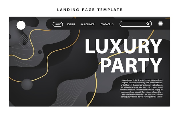 landing page template website presentation digital marketing flat design startup event party music