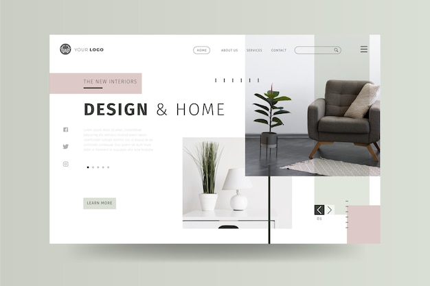 Landing page template