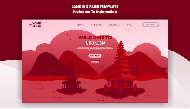 Landing Page Welcome To Indonesia