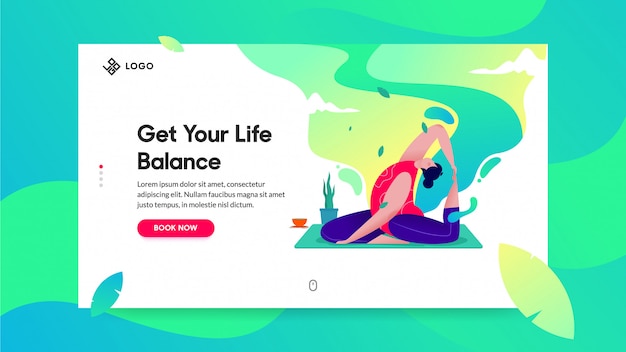 Landing Page for Yoga Class