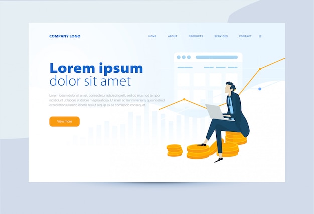 Landingpage template company