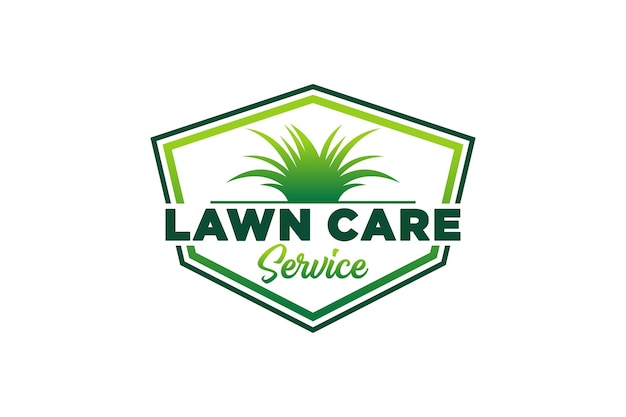 Landscape logo for lawn or gardening business organization or website