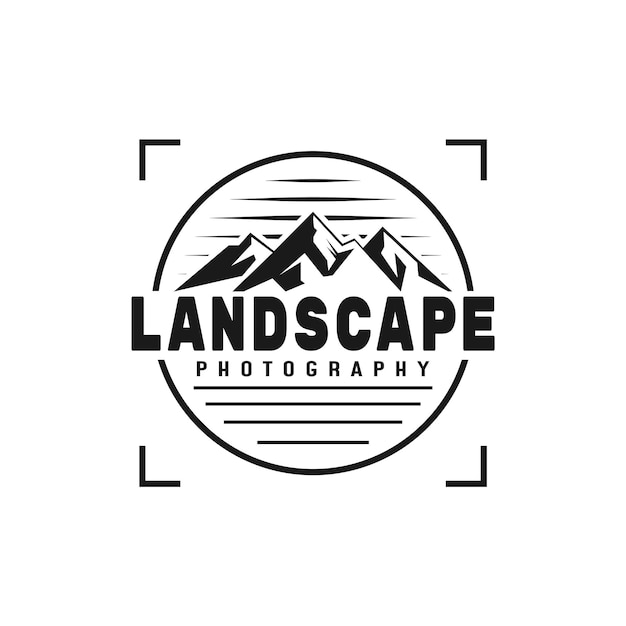 Landscape Photography Logo Design Illustration For Photography Business