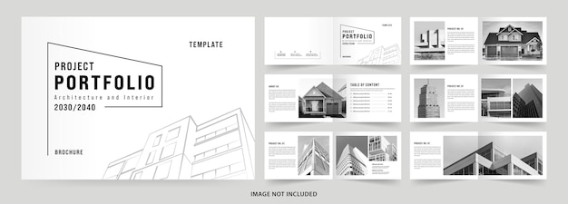 landscape portfolio layout template