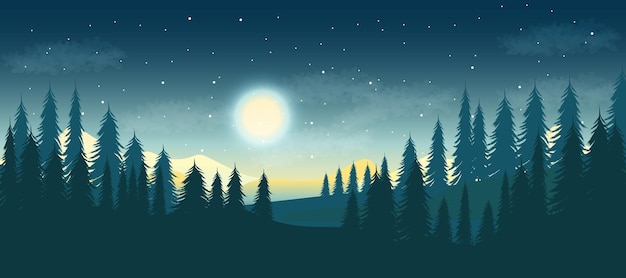 Vector landscape vector illustration