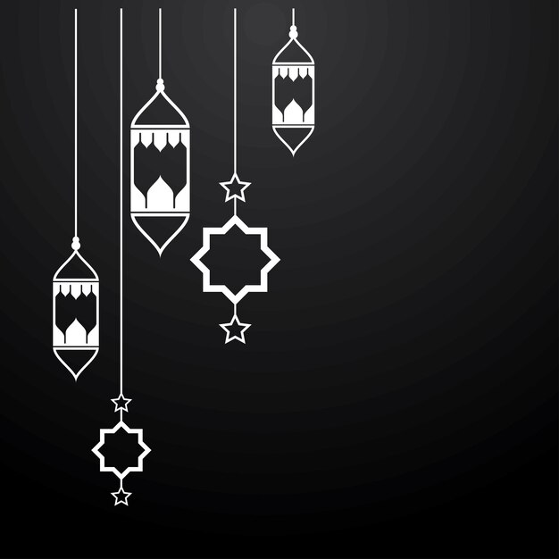 Lanterns icon vector