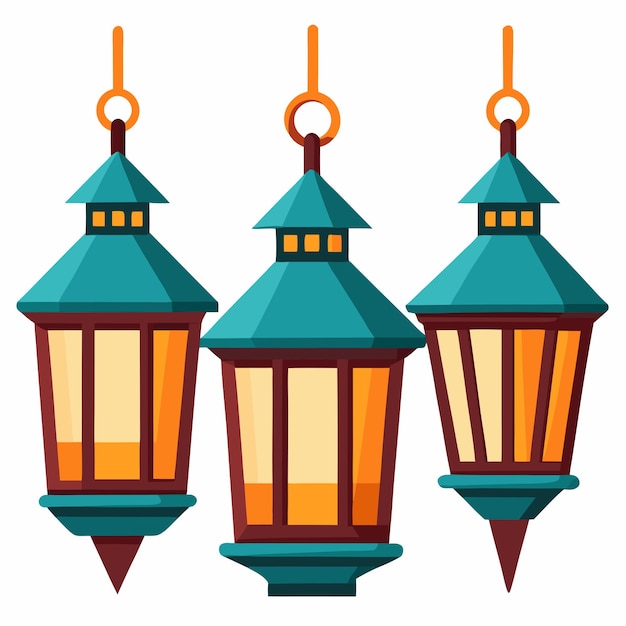 Vector lanterns set vector elegant and versatile lighting designs