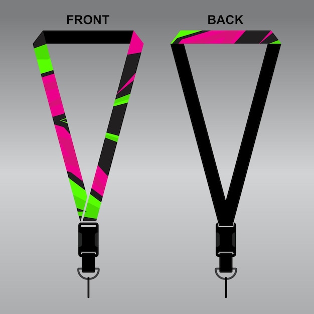 Lanyard Template Design For Company Purposes And More