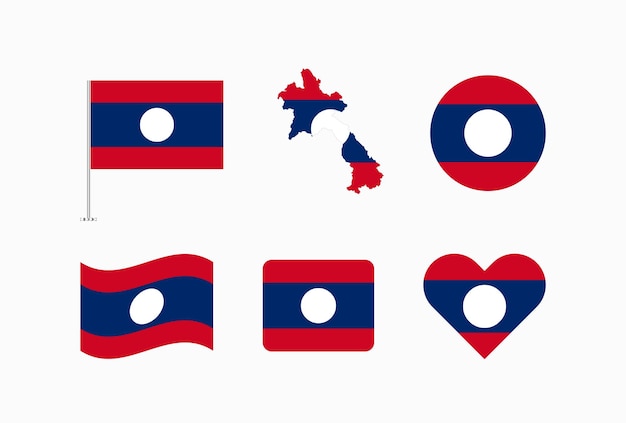 Laos Flags Collection