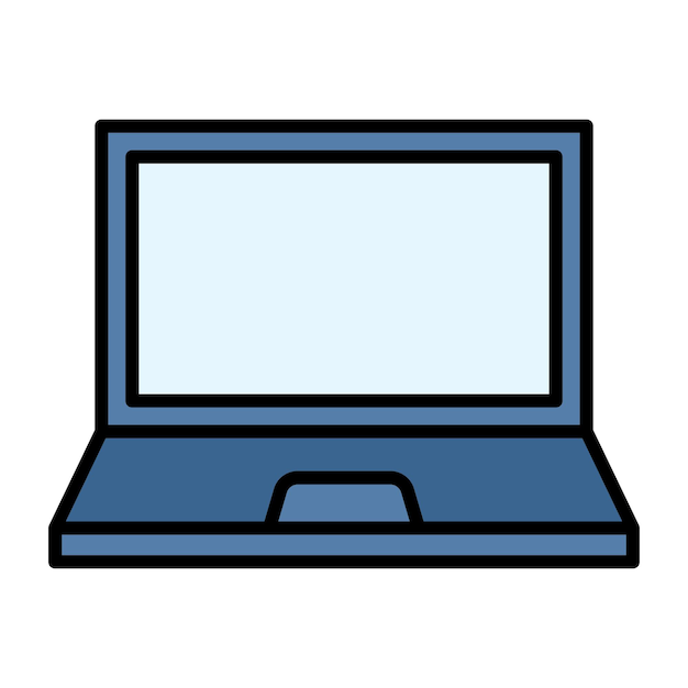 Laptop Flat Illustration