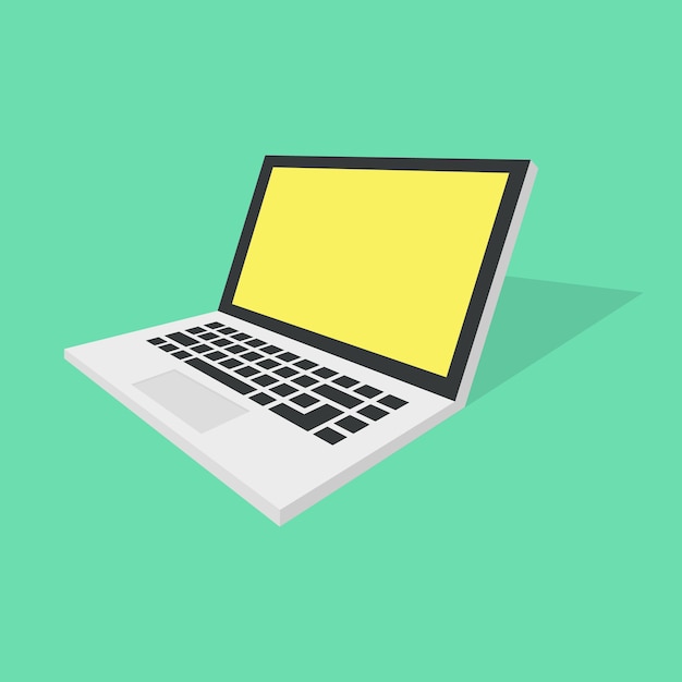 Laptop illustration icon design