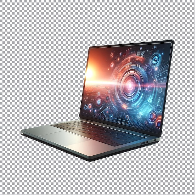 Laptop Isolated on transparent background