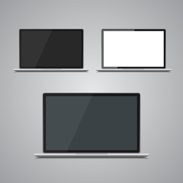 Laptop mockup isolated