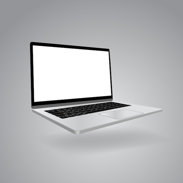 Laptop mockup isolated