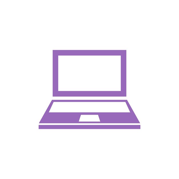 Laptop Notebook Icon Vector Template Illustration Design