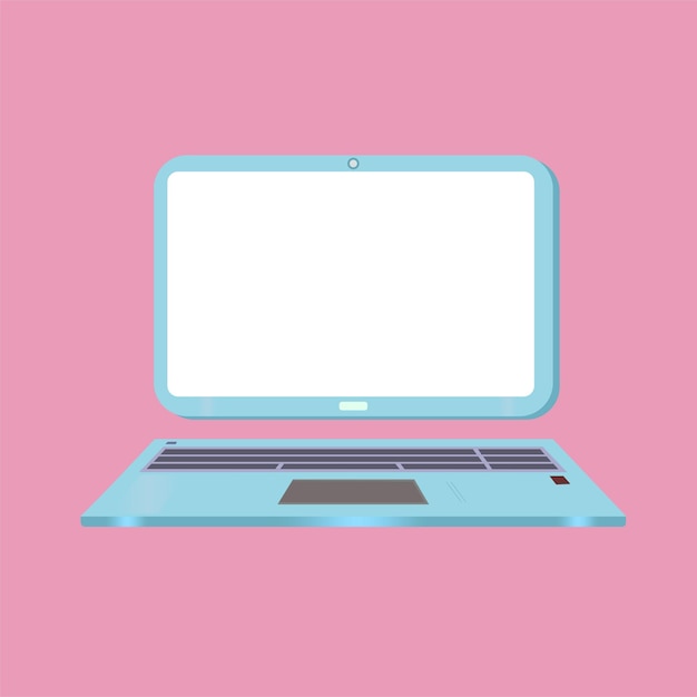 Laptop screen technology icon illustration